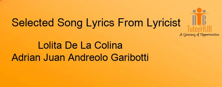 Lolita De La Colina Adrian Juan Andreolo Garibotti