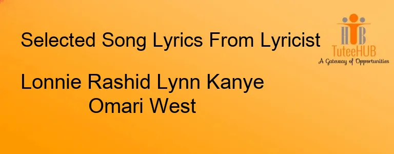 Lonnie Rashid Lynn Kanye Omari West