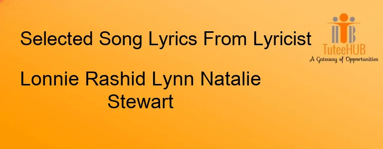Lonnie Rashid Lynn Natalie Stewart