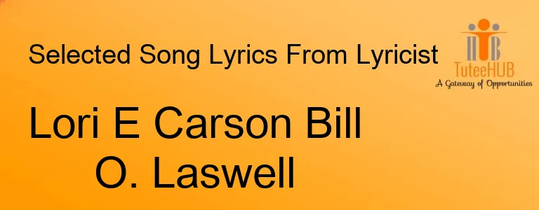 Lori E Carson Bill O. Laswell