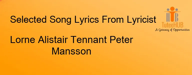 Lorne Alistair Tennant Peter Mansson