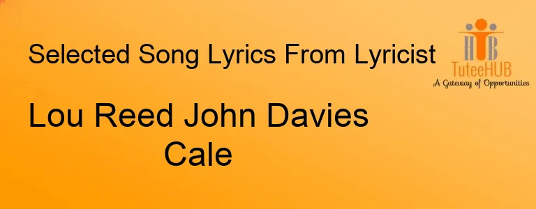 Lou Reed John Davies Cale
