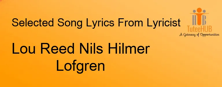 Lou Reed Nils Hilmer Lofgren