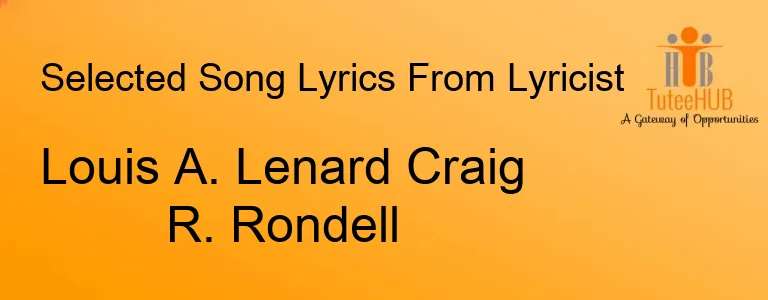 Louis A. Lenard Craig R. Rondell