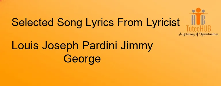 Louis Joseph Pardini Jimmy George