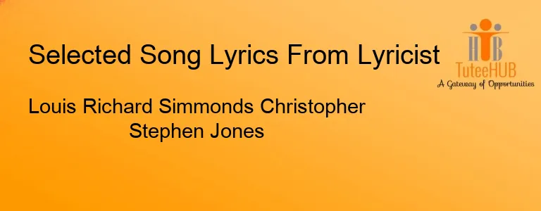 Louis Richard Simmonds Christopher Stephen Jones