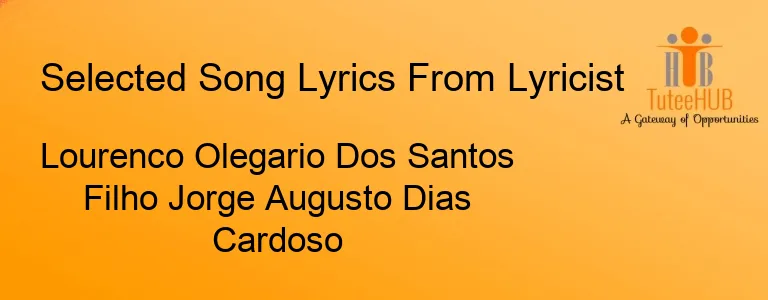 Lourenco Olegario Dos Santos Filho Jorge Augusto Dias Cardoso