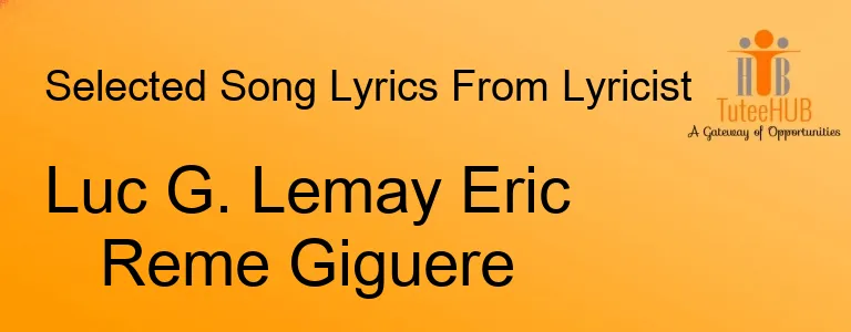 Luc G. Lemay Eric Reme Giguere