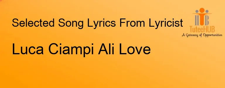Luca Ciampi Ali Love