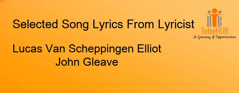 Lucas Van Scheppingen Elliot John Gleave