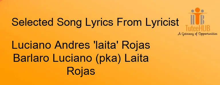 Luciano Andres 'laita' Rojas Barlaro Luciano (pka) Laita Rojas