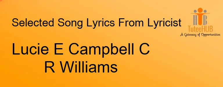 Lucie E Campbell C R Williams