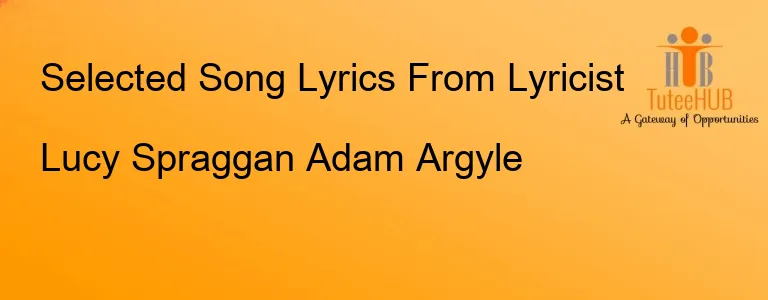 Lucy Spraggan Adam Argyle
