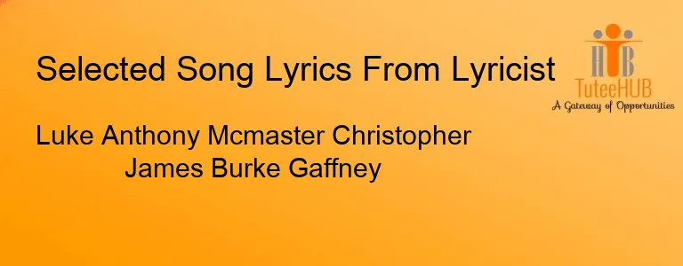 Luke Anthony Mcmaster Christopher James Burke Gaffney