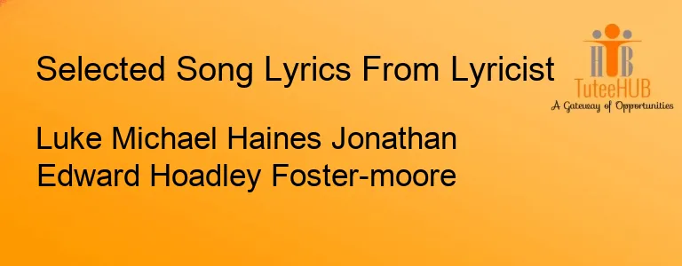 Luke Michael Haines Jonathan Edward Hoadley Foster-moore