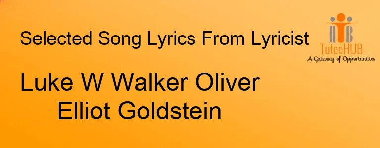 Luke W Walker Oliver Elliot Goldstein