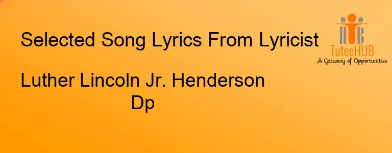 Luther Lincoln Jr. Henderson Dp