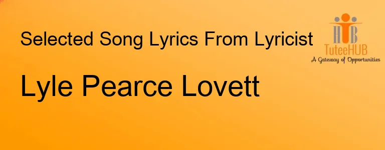 Lyle Pearce Lovett