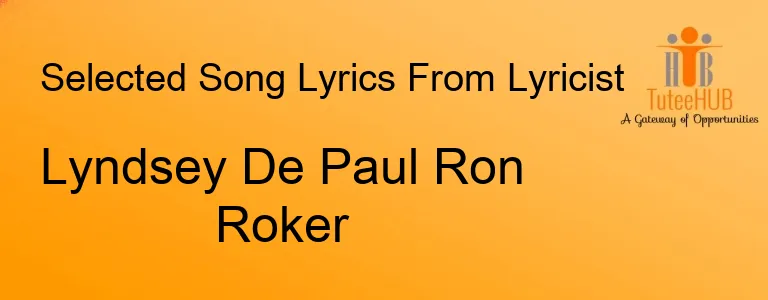 Lyndsey De Paul Ron Roker