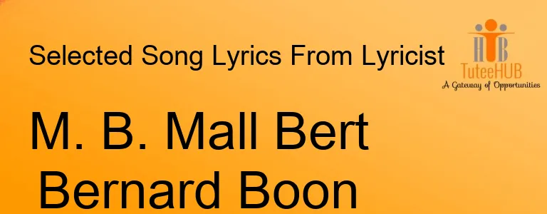 M. B. Mall Bert Bernard Boon