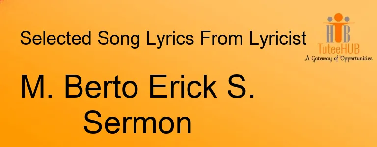 M. Berto Erick S. Sermon