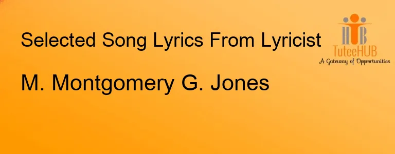 M. Montgomery G. Jones