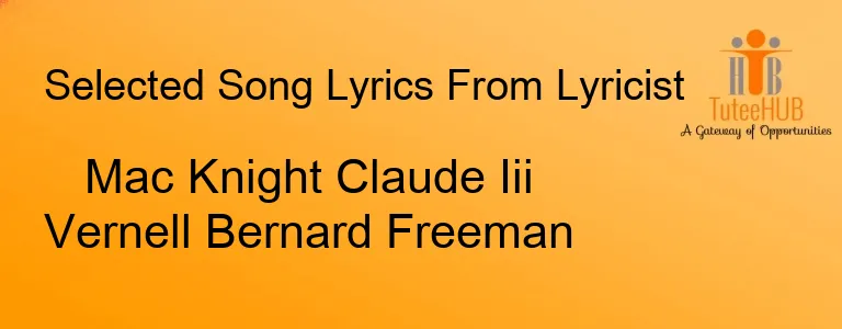 Mac Knight Claude Iii Vernell Bernard Freeman