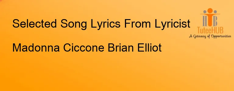 Madonna Ciccone Brian Elliot