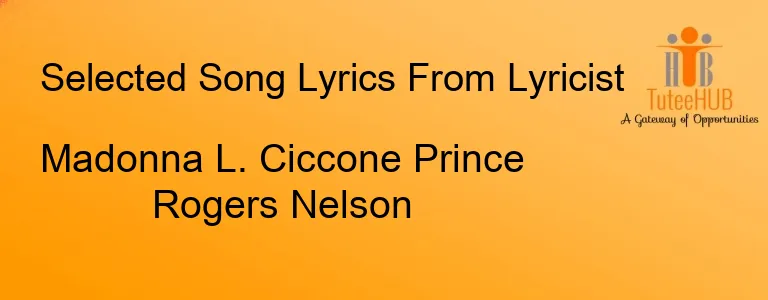 Madonna L. Ciccone Prince Rogers Nelson