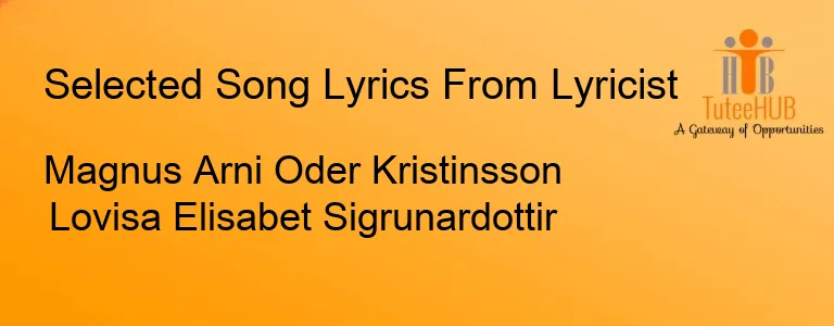 Magnus Arni Oder Kristinsson Lovisa Elisabet Sigrunardottir