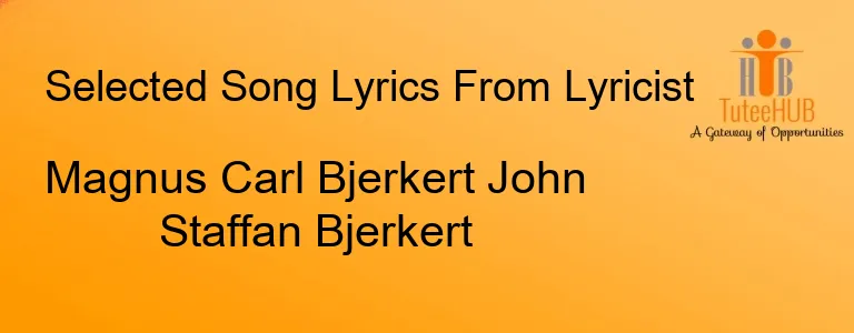 Magnus Carl Bjerkert John Staffan Bjerkert