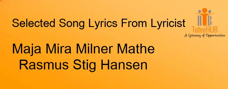 Maja Mira Milner Mathe Rasmus Stig Hansen