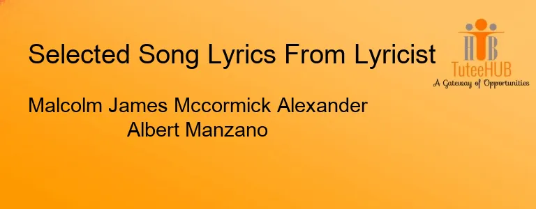 Malcolm James Mccormick Alexander Albert Manzano