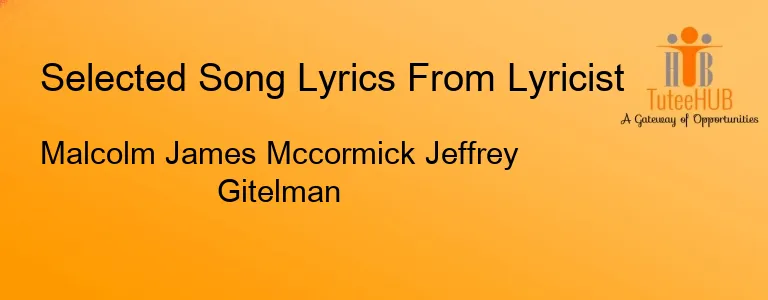 Malcolm James Mccormick Jeffrey Gitelman