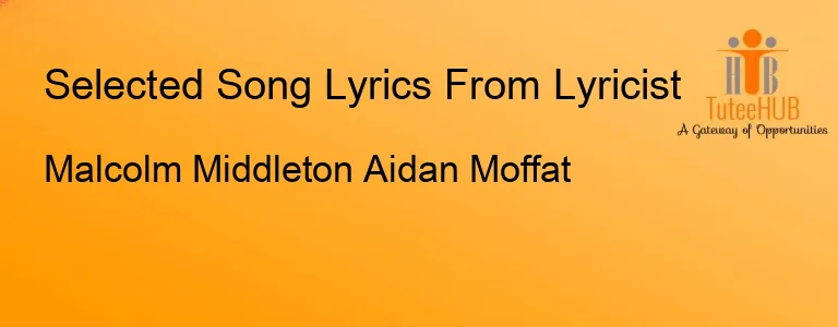 Malcolm Middleton Aidan Moffat