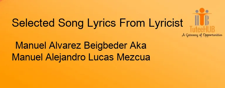 Manuel Alvarez Beigbeder Aka Manuel Alejandro Lucas Mezcua