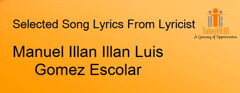 Manuel Illan Illan Luis Gomez Escolar