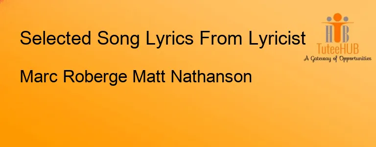 Marc Roberge Matt Nathanson