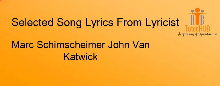 Marc Schimscheimer John Van Katwick