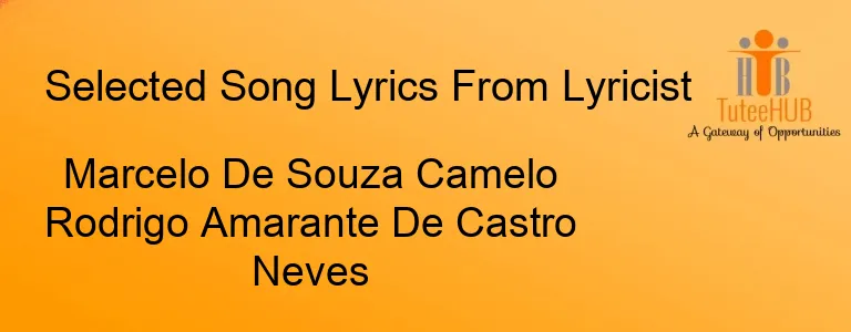 Marcelo De Souza Camelo Rodrigo Amarante De Castro Neves