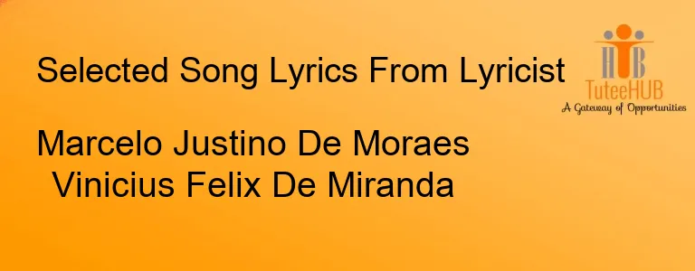 Marcelo Justino De Moraes Vinicius Felix De Miranda