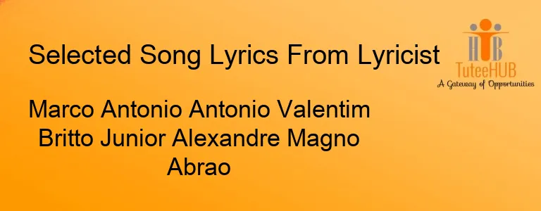 Marco Antonio Antonio Valentim Britto Junior Alexandre Magno Abrao