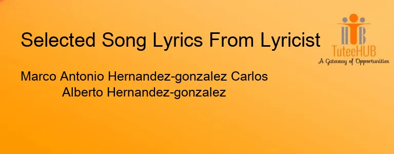 Marco Antonio Hernandez-gonzalez Carlos Alberto Hernandez-gonzalez