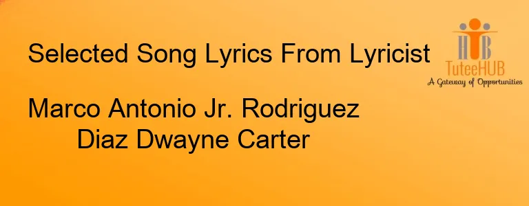 Marco Antonio Jr. Rodriguez Diaz Dwayne Carter