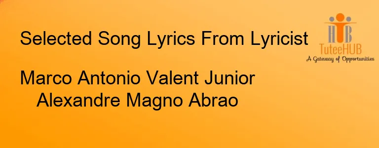 Marco Antonio Valent Junior Alexandre Magno Abrao