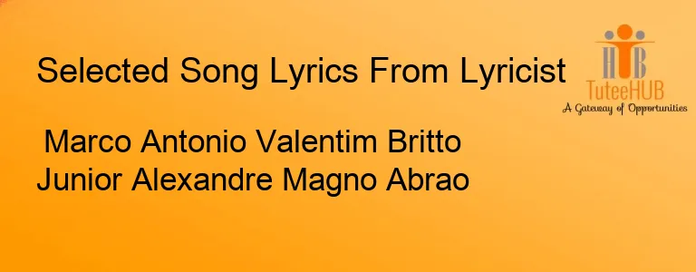 Marco Antonio Valentim Britto Junior Alexandre Magno Abrao