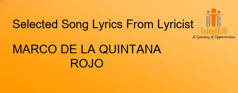 MARCO DE LA QUINTANA ROJO