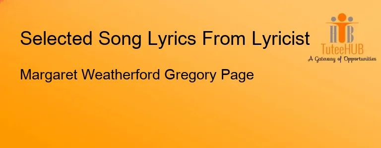 Margaret Weatherford Gregory Page