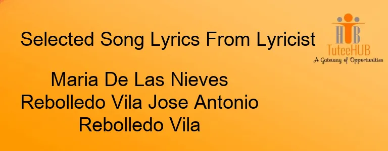 Maria De Las Nieves Rebolledo Vila Jose Antonio Rebolledo Vila