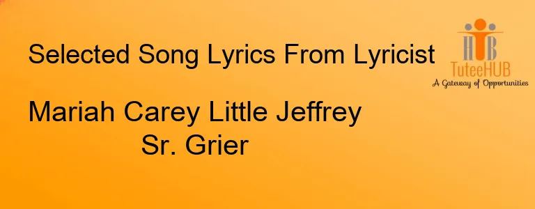 Mariah Carey Little Jeffrey Sr. Grier